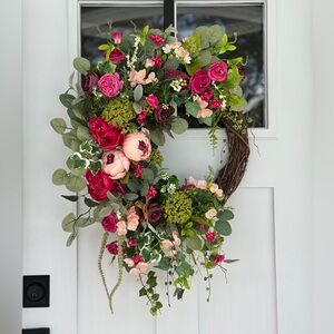 English Cottage Inspired Wreath